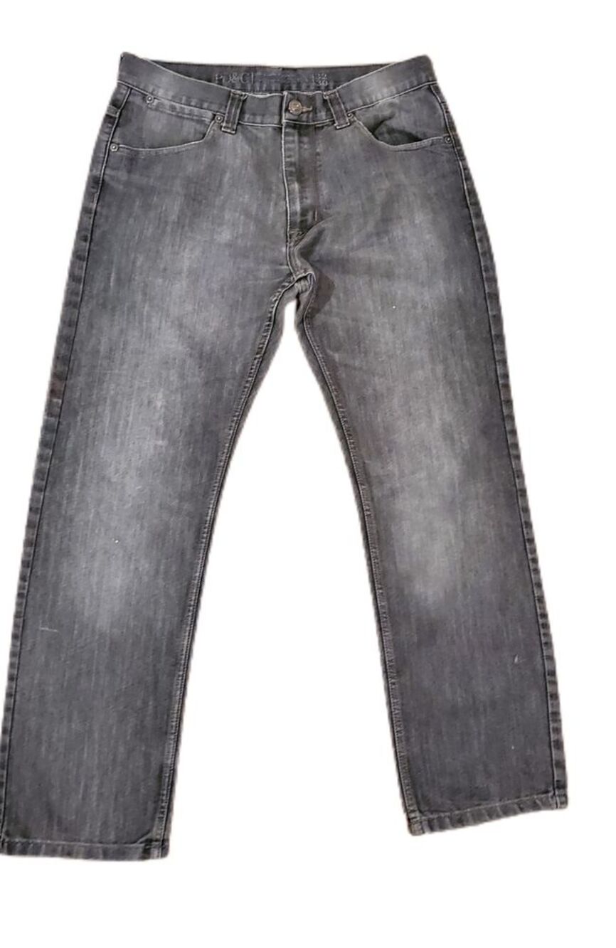 PD&C Men's Black Night Club Jeans Size 32W 30L